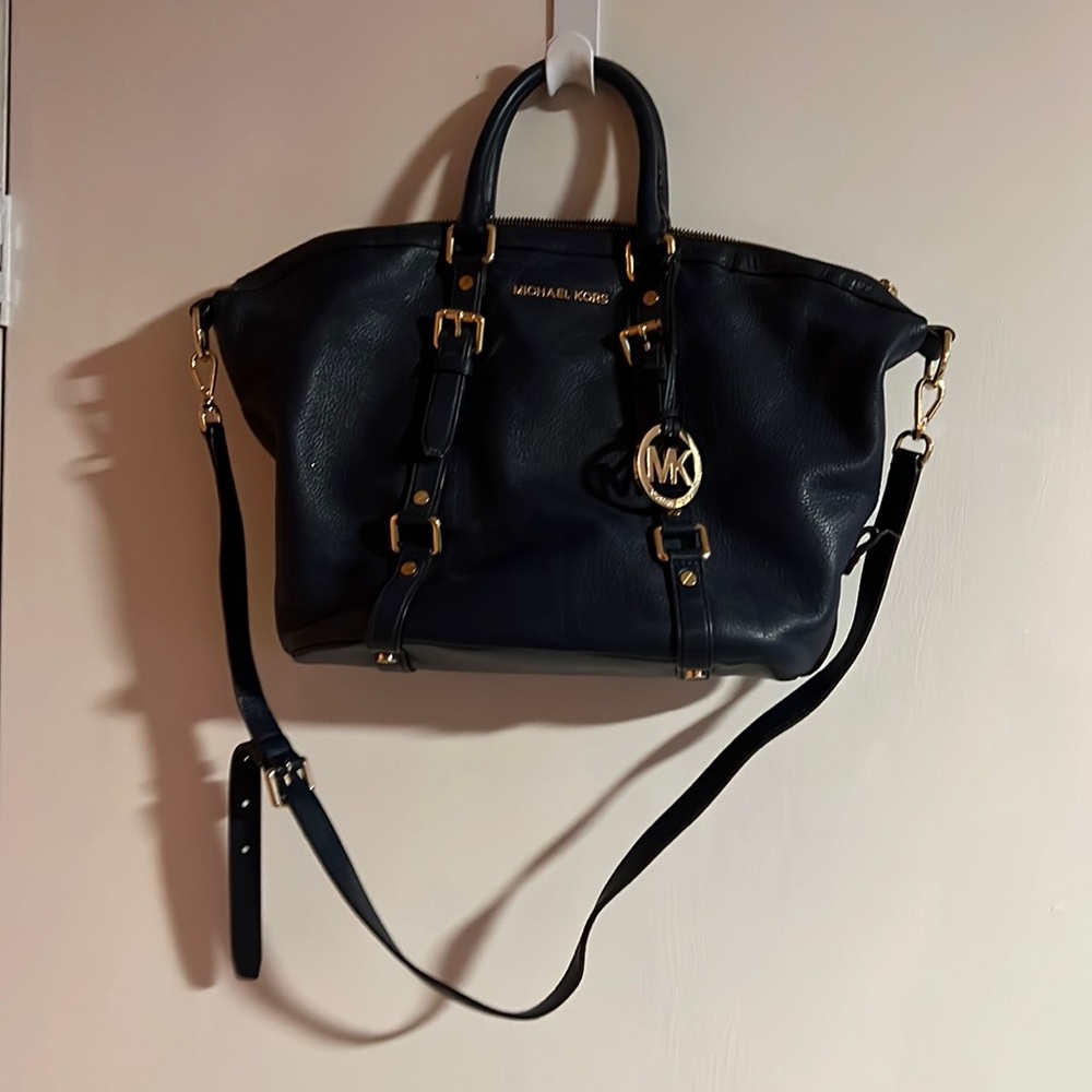 Navy Michael Kors Purse with straps